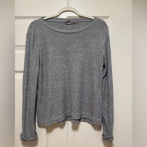 Roxy Gray Ribbed Women's long sleeve